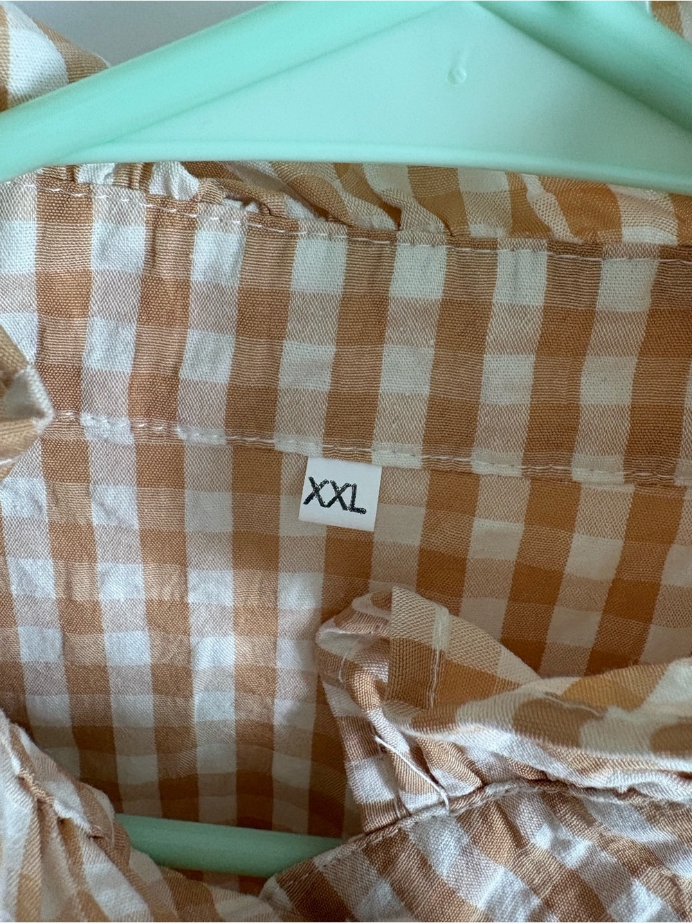 Checkered Ruffled Shirt - Picture 3 of 4